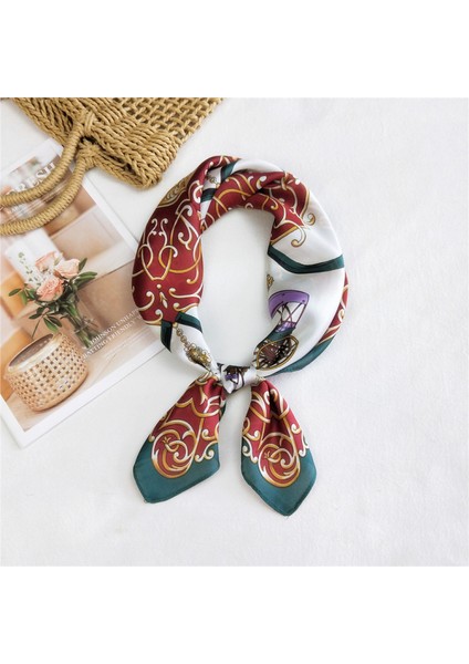 28" x 28" Kadın 100% Gerçek Dut Ipek Boyun Eşarpları Eşarplar, St-28 (Yurt Dışından)