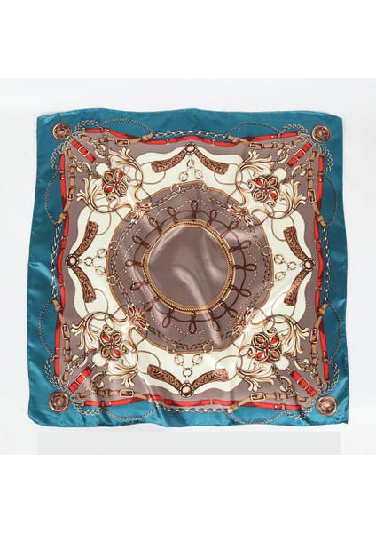 35 x 35 Kadın Kare Ipek Gibi Saç Eşarp Baş Uyku Wrap Saten Başörtüsü, 0001 (Yurt Dışından)