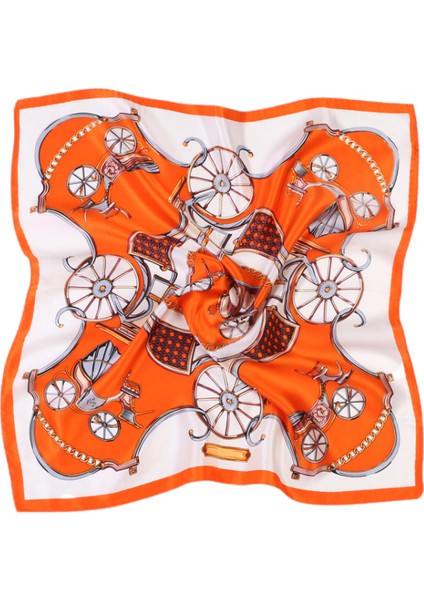 Ipek Duygu Başörtüsü Moda Saten Saç Eşarp Kare Eşarplar Kadın Hediyeler Için 20.8 × 20.8 Inç, SR09 (Yurt Dışından)