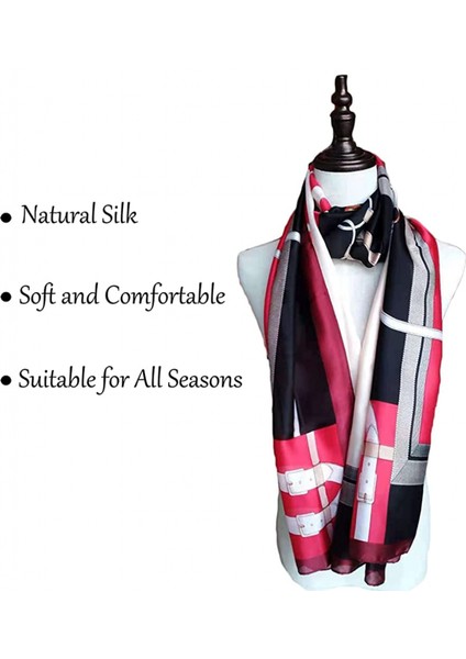 Bayan 100% Büyük Dut Ipek Eşarp Uzun Saten Eşarp Moda Tasarımcısı Eşarp Hafif Sarar, 2022423-10 (Yurt Dışından) fiyatları