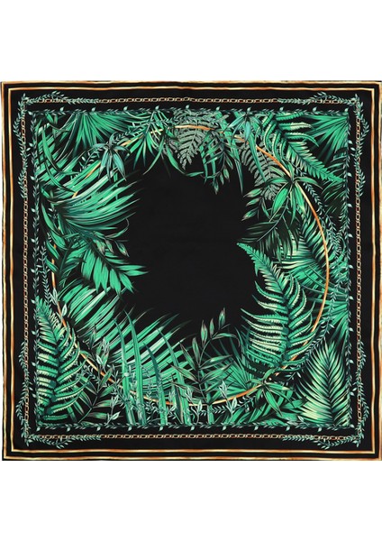 35" Kare Ipek Benzeri Baş Eşarp - Saç Sarma ve Geceleri Uyuma Için Kadın Modası Ipek Hissi Eşarp, FW18-1 (Yurt Dışından)