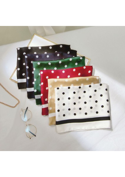 27.5 x 27.5 Kadın Kare Ipek Benzeri Saç Eşarp Baş Uyku Şal Saten Başörtüsü, YD02 Yeşil-17 (Yurt Dışından) modelleri