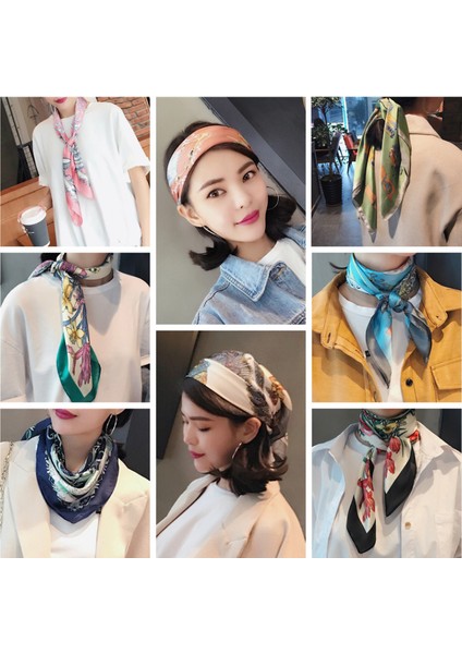 28" x 28" Kadın %100 Gerçek Dut Ipek Boyun Eşarpları Eşarplar, St-30 (Yurt Dışından) indirimleri