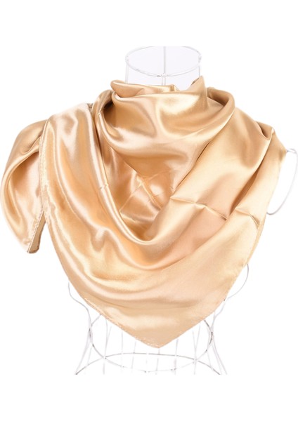 Paket 35 "saten Ipek Gibi Saç Eşarp Bandana Işık Kafa Sarar Boyun Yüz Eşarplar Kadınlar Için Kapak, Siyah + Şampanya (Yurt Dışından) modelleri