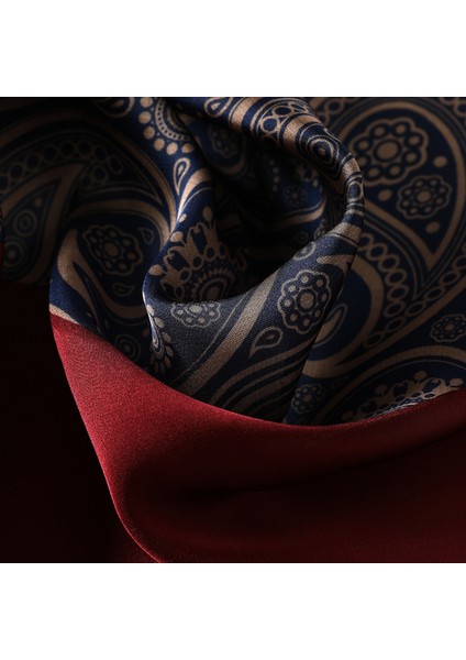 27.5 x 27.5 Kadın Kare Ipek Saç Eşarp Baş Uyku Şal Saten Başörtüsü, Mavi-24 (Yurt Dışından) fırsatları