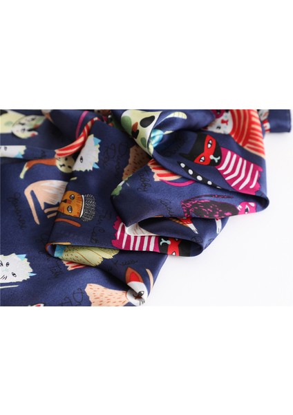 35" Kare Ipek Benzeri Başörtüsü - Saç Sarma ve Geceleri Uyuma Için Kadın Modası Ipek Duygu Eşarpı. Fm6-5 (Yurt Dışından) fırsatları