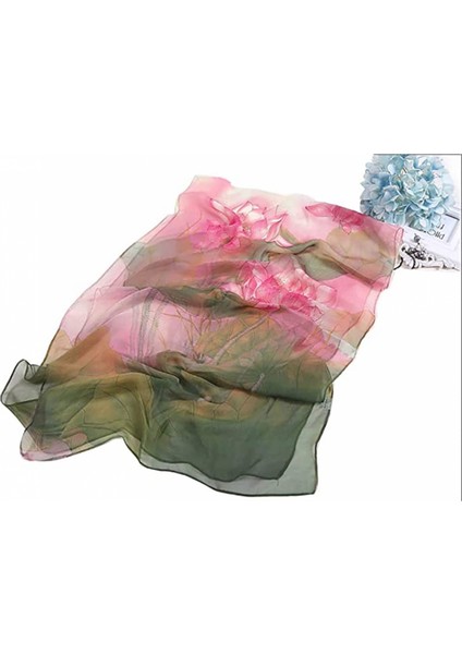 Kadınlar Için Atkılar Hafif Moda Eşarplar Baskı Çiçek Desenli Eşarp Şal Sarar, W01 (Yurt Dışından)