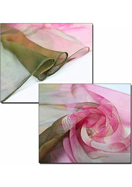 Kadınlar Için Atkılar Hafif Moda Eşarplar Baskı Çiçek Desenli Eşarp Şal Sarar, W01 (Yurt Dışından)