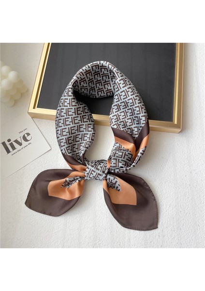 Kadın 27,5" Saten Kare Ipek Benzeri Saç Atkıları ve Uyku Için Başörtüsü, Opp Torba Ambalajı. FJ476-2 (Yurt Dışından)