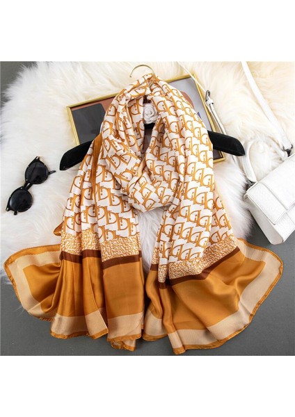 Bayan 100% Büyük Dut Ipek Eşarp Uzun Saten Eşarp Moda Tasarımcısı Eşarp Hafif Sarar, ST008 (Yurt Dışından)