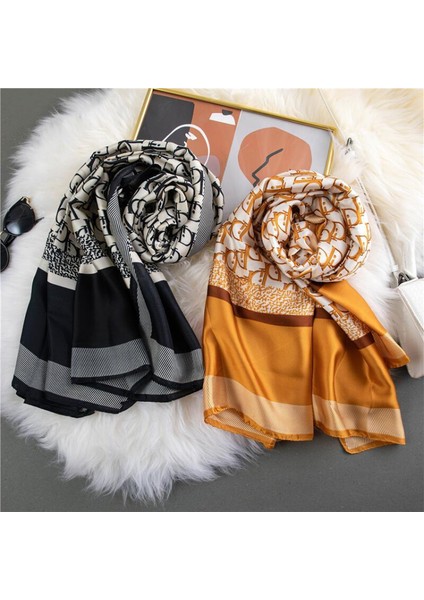 Bayan 100% Büyük Dut Ipek Eşarp Uzun Saten Eşarp Moda Tasarımcısı Eşarp Hafif Sarar, ST008 (Yurt Dışından) modelleri