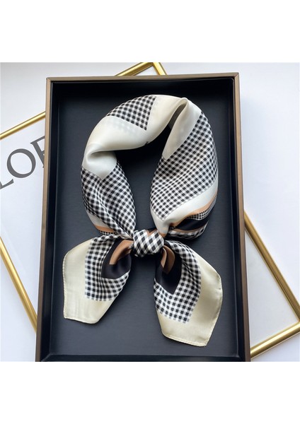 Kadın 27,5" Saten Kare Ipek Benzeri Saç Atkıları ve Uyku Için Başörtüsü, Opp Torba Ambalajı. FJ484-2 (Yurt Dışından)