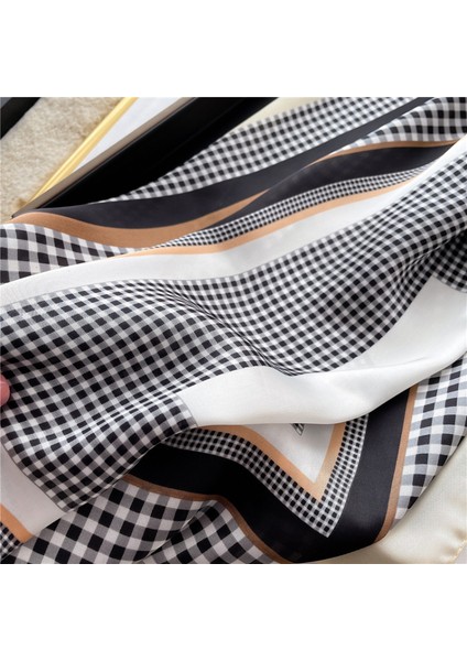 Kadın 27,5" Saten Kare Ipek Benzeri Saç Atkıları ve Uyku Için Başörtüsü, Opp Torba Ambalajı. FJ484-2 (Yurt Dışından) modelleri