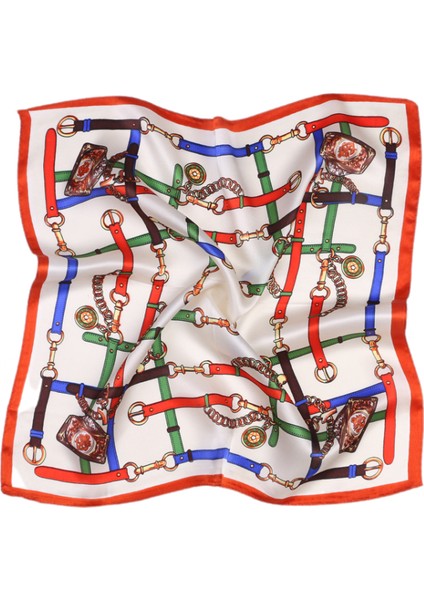 Ipek Duygu Başörtüsü Moda Saten Saç Eşarp Kare Eşarplar Kadın Hediyeler Için 20.8 × 20.8 Inç, SR07 (Yurt Dışından)