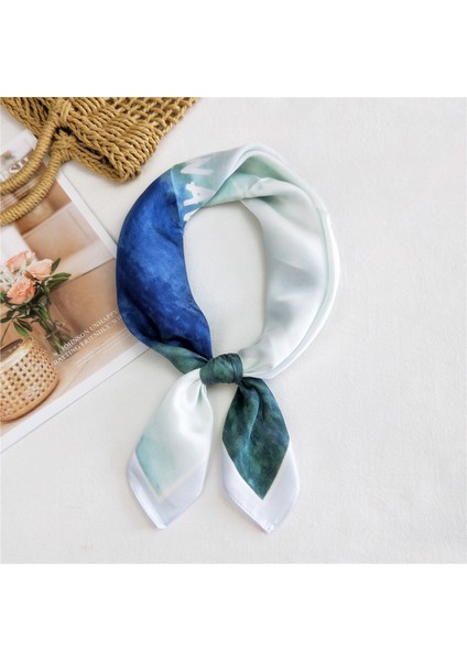 28" x 28" Kadın 100% Gerçek Dut Ipek Boyun Eşarpları Eşarplar, St-9 (Yurt Dışından)