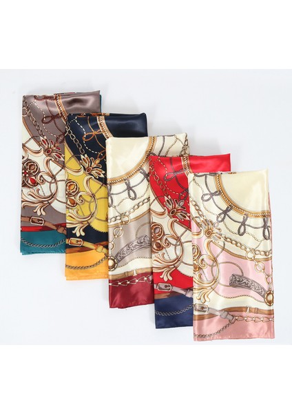 35 x 35 Kadın Kare Ipek Gibi Saç Eşarp Baş Uyku Wrap Saten Başörtüsü, 003 (Yurt Dışından)