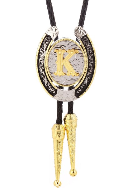 Erkekler Için Vintage Bolo Kravat - Kadınlar Için Z Batı Kovboy Bolo Kravatına Ilk Harf Abcdmjr (Yurt Dışından)
