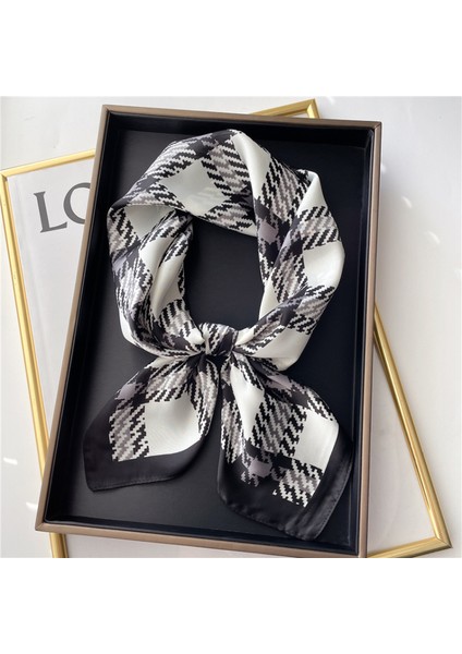 Kadın 27,5" Saten Kare Ipek Benzeri Saç Atkıları ve Uyku Için Başörtüsü, Opp Torba Ambalajı. FJ490-2 (Yurt Dışından)