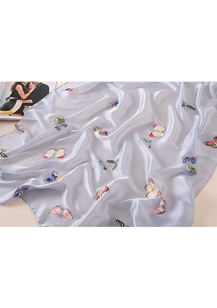 Bayan 100% Büyük Dut Ipek Eşarp Uzun Saten Eşarp Moda Tasarımcısı Eşarp Hafif Sarar, 2022423-02 (Yurt Dışından) fırsatları