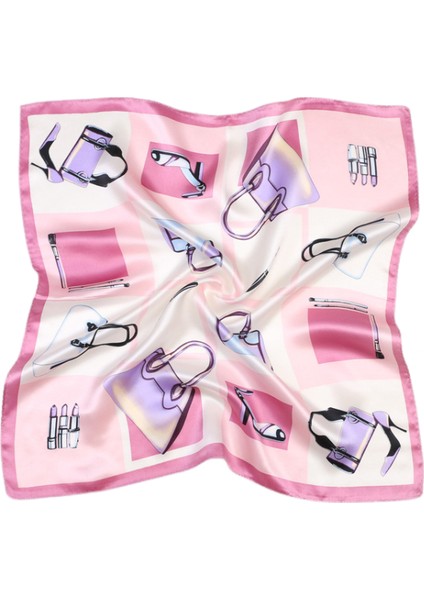 Ipek Duygu Başörtüsü Moda Saten Saç Eşarp Kare Eşarplar Kadın Hediyeler Için 20.8 × 20.8 Inç, SR14 (Yurt Dışından)