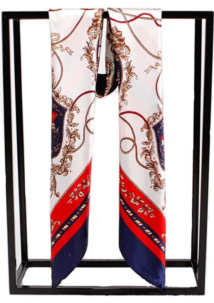 Kadın Ipek Eşarp Kemer Desenli Büyük Kare Saten Başörtüsü Headdress 35", SIJIN08 (Yurt Dışından) fiyatları