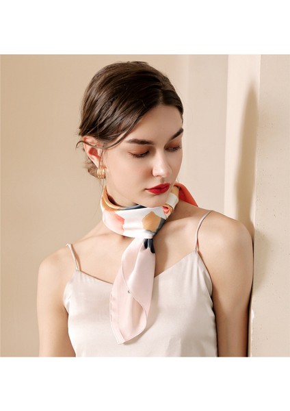 Kare Ipek Saten Eşarp Kadın Saç Kravat Bandı Aksesuarı, Pembe-18 (Yurt Dışından) fırsatları