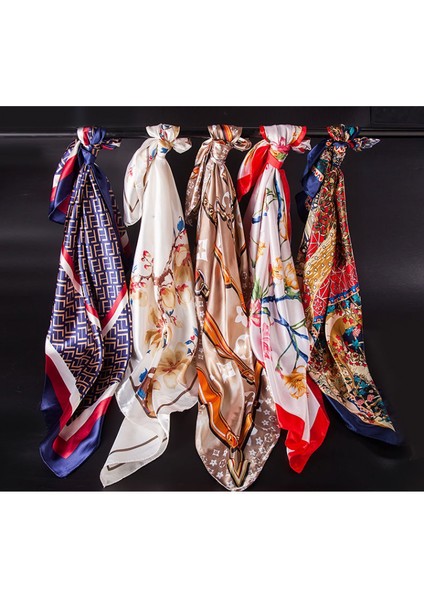 35 x 35 Kadın Kare Ipek Saç Eşarp Baş Uyku Şal Saten Başörtüsü, B (Yurt Dışından) fiyatları