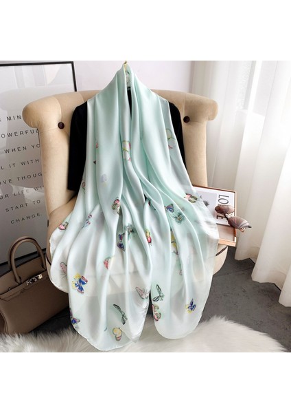 Bayan 100% Büyük Dut Ipek Eşarp Uzun Saten Eşarp Moda Tasarımcısı Eşarp Hafif Sarar, 2022424-01 (Yurt Dışından) fiyatları