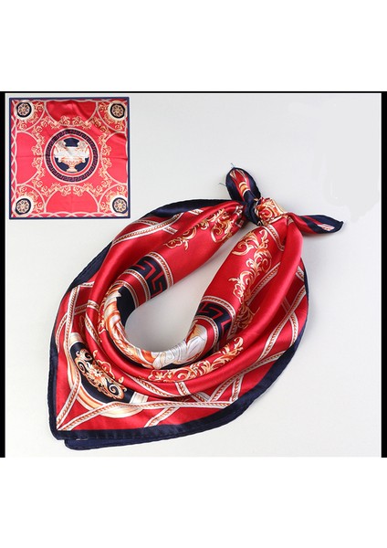 Ipek Duygu Başörtüsü Moda Saten Saç Eşarp Kare Eşarplar Kadın Hediyeler Için 20.8 × 20.8 Inç, SR19 (Yurt Dışından)