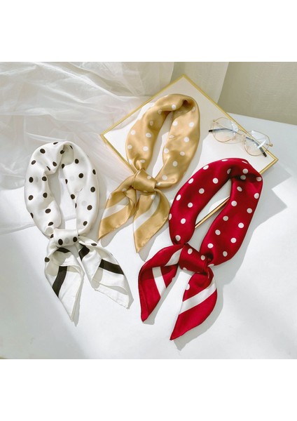 27.5 x 27.5 Kadın Kare Ipek Benzeri Saç Eşarp Baş Uyku Şal Saten Başörtüsü, YD01 Kırmızı-17 (Yurt Dışından) fırsatları