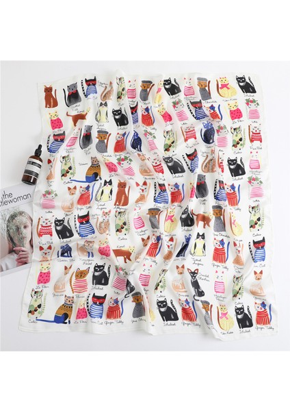 35" Kare Ipek Benzeri Başörtüsü - Saç Sarma ve Geceleri Uyumak Için Kadın Modası Ipek Duygu Eşarpı. Fm6-1 (Yurt Dışından) fiyatları