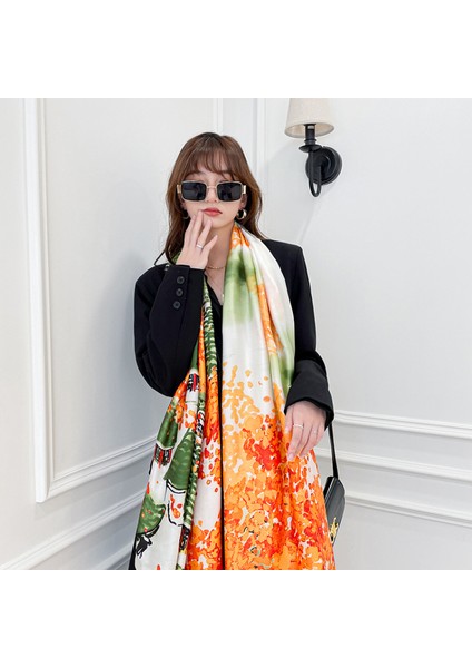 Bayan 100% Büyük Dut Ipek Eşarp Uzun Saten Eşarp Moda Tasarımcısı Eşarp Hafif Sarar, ST-001 (Yurt Dışından) fiyatları