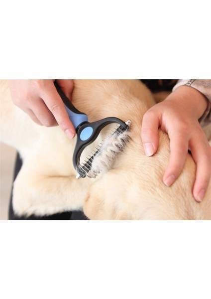Evcil Hayvan Bakım Fırçası - Köpekler ve Kediler Için Çift Taraflı Dökülme ve Pas Alma Astar Tırmık Tarağı (Yurt Dışından) modelleri