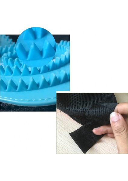 Evcil Hayvan Bakım Eldiveni, Evcil Hayvan Tüyü Eldiveni Masaj Epilasyon Eldiveni Fırça Uzun Kısa Saç Köpek Kedi Tavşan At, (Sol El Gök Mavisi) (Yurt Dışından) fiyatları