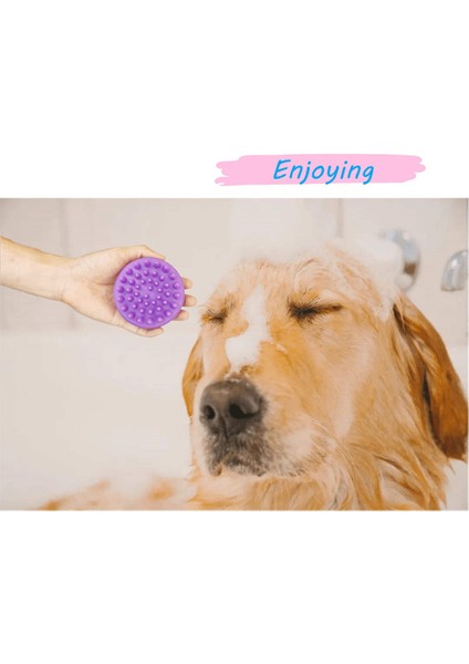 Evcil Hayvan Fırçası, Bakım, Saç Dökülme, Banyo ve Masaj Için. Toksik Olmayan, Temizlemesi Kolay, Yuvarlak Şekilli (Mor) (Yurt Dışından) modelleri