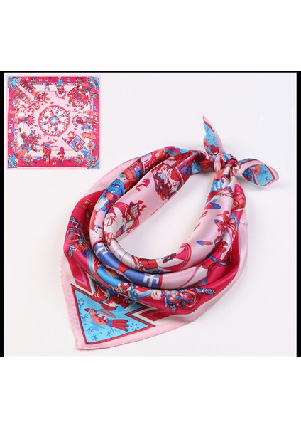 Ipek Duygu Başörtüsü Moda Saten Saç Eşarp Kare Eşarplar Kadın Hediyeler Için 20.8 × 20.8 Inç, SR12 (Yurt Dışından)
