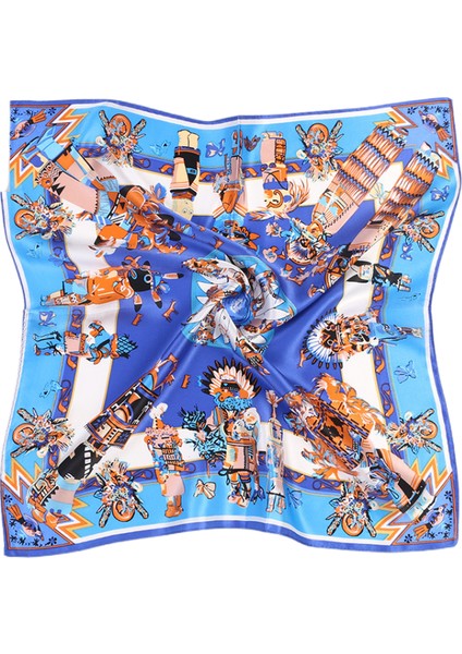 Ipek Duygu Başörtüsü Moda Saten Saç Eşarp Kare Eşarplar Kadın Hediyeler Için 20.8 × 20.8 Inç, SR11 (Yurt Dışından)