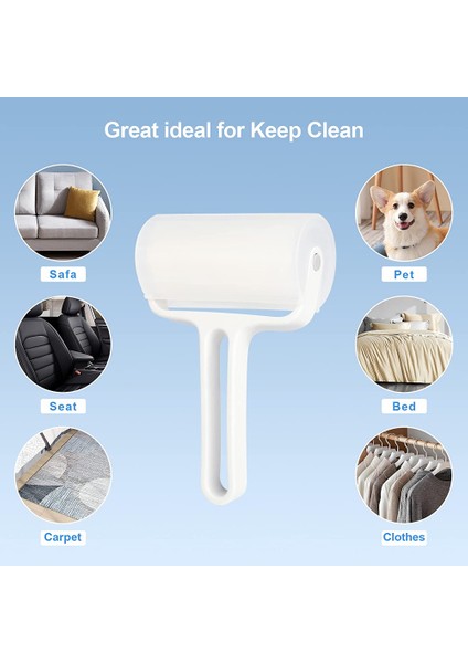 Kabartma Silindiri, Kabartma Silindiri, Ekstra Yapışkan, Giysiler, Kanepeler, Halılar, Yataklar Veya Araba Koltukları Için Kabartma Silindiri (Beyaz) (Yurt Dışından) modelleri