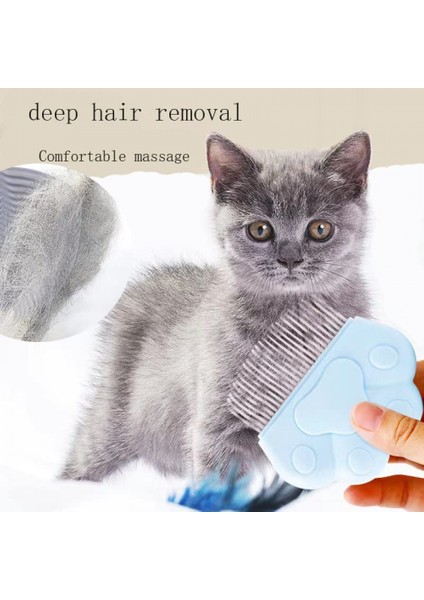 Kedi Kabuğu Tarak, Yüzen Fırça Pet Kedi Temizleme Tarağı, Kedi Masaj Bakım Fırçası ve Bakım Için Köpek Masaj Bakım Fırçası (Mavi) (Yurt Dışından) modelleri