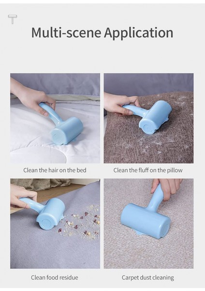 Evcil Hayvan Epilasyonu Için Lint Roller Flip Stick Yapıştırıcı, Köpek Ve Kedi Tüysüz Çıkarıcı, Giysiler, Mobilya Ve Döşemeler Için, Yapıştırıcı, (Gök Mavisi Büyük) (Yurt Dışından) fiyatları