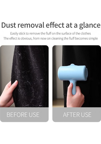 Evcil Hayvan Epilasyonu Için Lint Roller Flip Stick Yapıştırıcı, Köpek Ve Kedi Tüysüz Çıkarıcı, Giysiler, Mobilya Ve Döşemeler Için, Yapıştırıcı, (Gök Mavisi Büyük) (Yurt Dışından) modelleri
