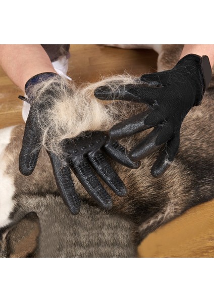 Nazik ve Etkili Patentli Tüy Alma Bakım Eldiveni Tek Beden Köpekler, Atlar, Kediler ve Diğer Hayvanlar Için Tüm Işlere Uygun (1 Çift) (Yurt Dışından) fırsatları