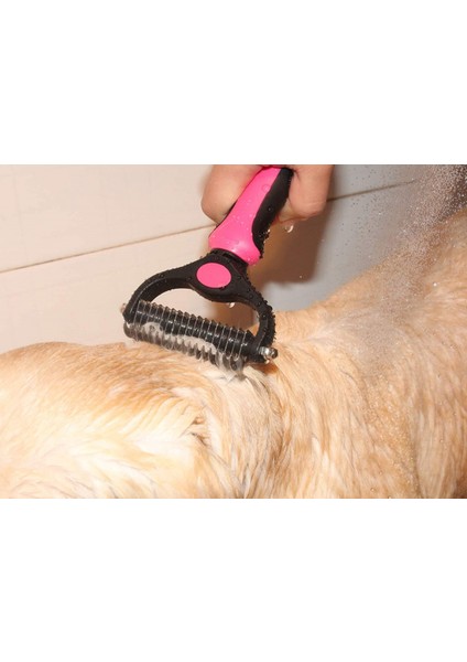 Evcil Hayvan Bakım Fırçası - Köpekler ve Kediler Için Çift Taraflı Dökülme ve Pas Alma Astar Tırmık Tarağı (Yurt Dışından) fırsatları