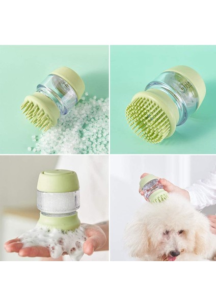 Çok Fonksiyonlu Pet Banyo Fırçası Taşınabilir Ayrılabilir Pet Epilatör Kedi ve Köpek Masaj Fırçası Köpek Temizleme Araçları Evcil Hayvan Malzemeleri (Yeşil) (Yurt Dışından) fırsatları