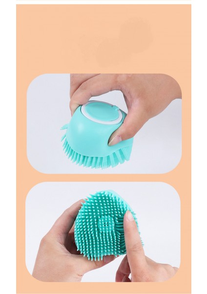 Banyo Masaj Fırçası Evcil Hayvan Şampuanı Masaj Fırçası Banyo Tarağı Banyo Aracı Evcil Hayvan, Uzunluk Yaklaşık 8.5*5.5 Cm/3.3*2.1 Inç (Yurt Dışından) fırsatları
