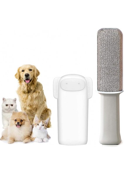Evcil Hayvan Epilasyon Fırçası Sökme - Mobilya Giysileri Için Tnabilir Köpek Veya Kedi Temizleme Aracı, Araba Koltuğu Kendi Kendini Temizleyen Taban (Beyaz) (Yurt Dışından)
