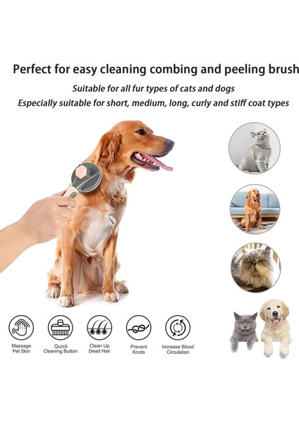 Kısa Ve Uzun Saçlı Köpek Fırçası Kendi Kendini Temizleyen Slicker Evcil Hayvan Fırçası Uzun Ve Astar Paspaslarını Ve Karışık Saçları Çe Çıkarır Ve Toplar (Yurt Dışından) modelleri