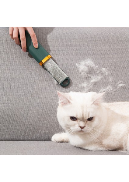 Evcil Hayvan Tüy Çıkarıcı - Çift Taraflı Taşınabilir Seyahat Evcil Hayvan Tüy Çıkarıcı, Tüy , Kedi ve Köpek Tüylerinin Giderilmesi, Halı, Kumaş Üzerindeki Tüyler, (Yeşil) (Yurt Dışından) fırsatları