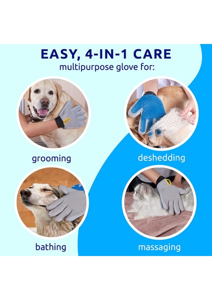Evcil Hayvanınızın Bakım Eldivenlerini Patlatın - Tüy Dökmek ve Tüylerini Almak Için Köpek Fırçası - Köpek ve Kedi Aksesuarları (Sol El) (Yurt Dışından) modelleri