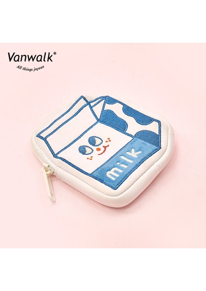 Yuanqi Kahvaltı Karikatür Sikke Çanta Yaratıcı Okul Çantası Sevimli Kolye Anahtar Saklama Çantası (Yurt Dışından)